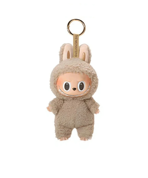 Jucarie de Plus Labubu, Micutul Monstru Pufos 17 cm, Maro